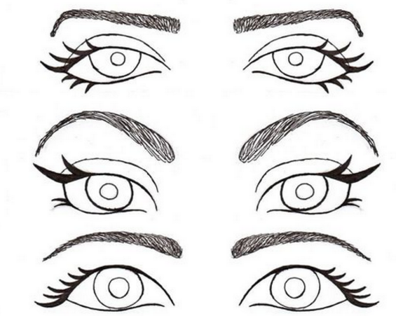 Поэтапное рисование бровей карандашом
