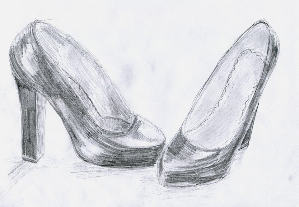 Рисовать туфли