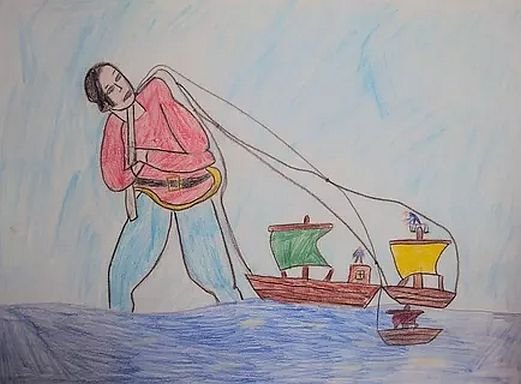 Гулливер рисунок