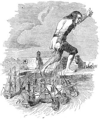 Рисунок к роману путешествие Гулливера легко