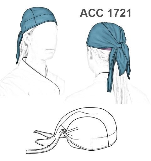 Бандана для повара выкройка