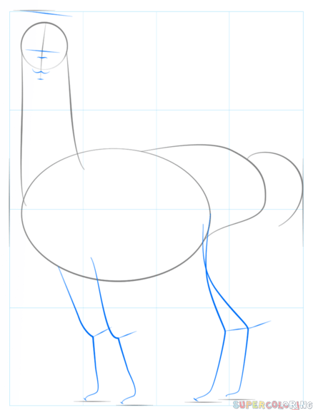 Пошаговое рисование альпаки