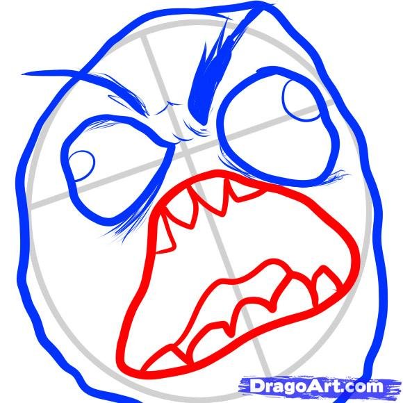 Поэтапное рисование мемов