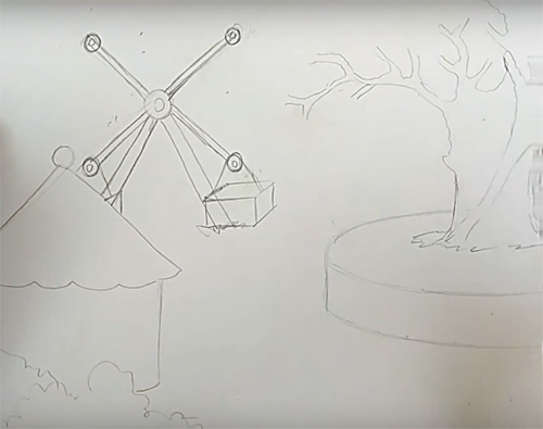 Карусель скетч