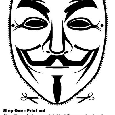 Анонимус рисунок карандашом