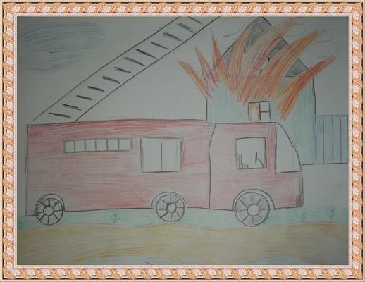 Рисование пожарная машина