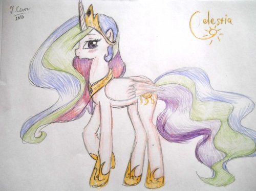 Как сделать Селестию на рисунке