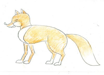 Поэтапное рисование лисы для детей