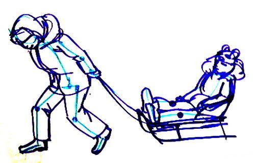 Рисование человека в движении для детей