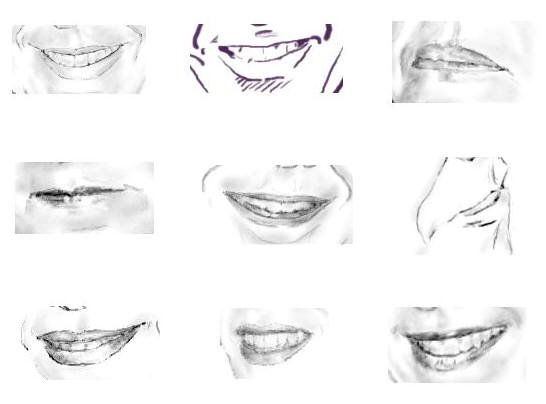 Улыбка человека рисунок