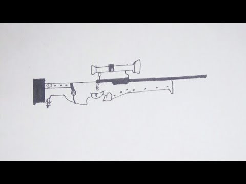 AWM из ПАБГ рисовать