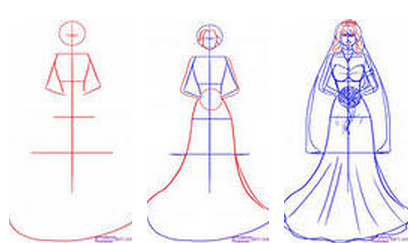 Раскраска жених и невеста