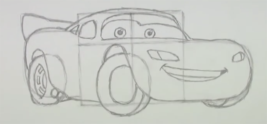 Молния Маквин рисунок карандашом легкий