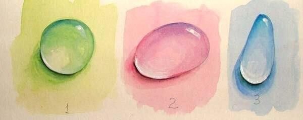 Рисование капли воды акварелью