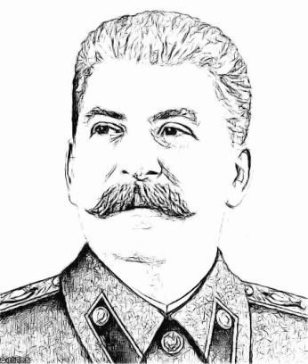 Иосиф Сталин портрет карандашом