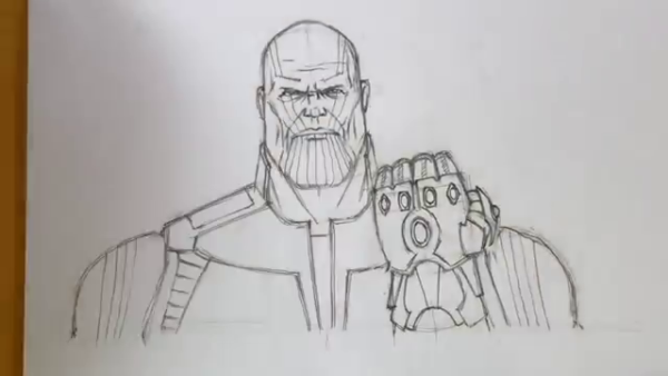 Рисунок ТАНОСА из войны бесконечности