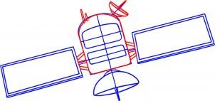 Как нарисовать Спутник