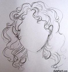 Локоны легкие рисунок