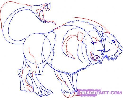 Как нарисовать Цербера карандашом поэтапно поэтапно