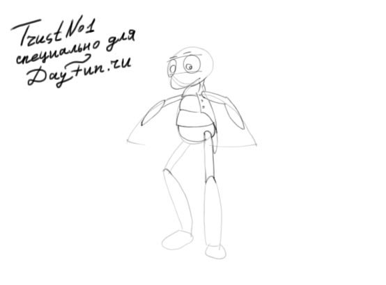 Кузя рисунок карандашом