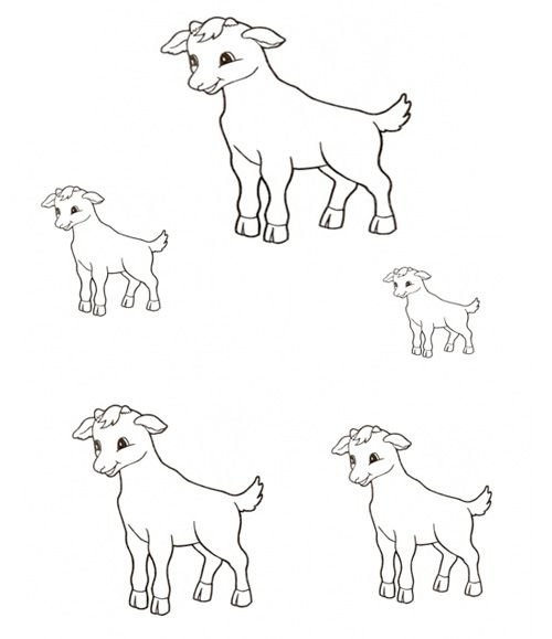 Нарисовать козленка