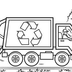 Схема работы мусоровоза