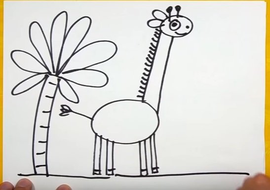 Как нарисовать жирафа