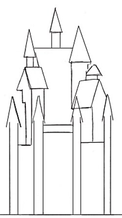 Храм из геометрических фигур