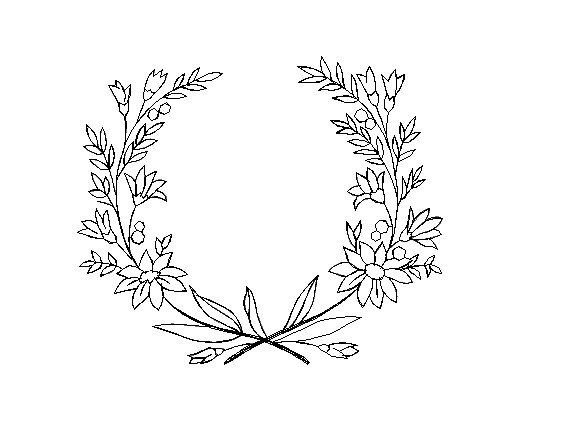 Схемы для вышивки гладью венки