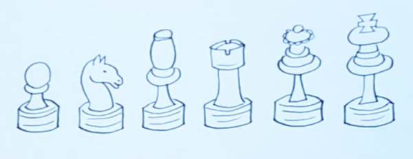 Нарисовать шахматы пошагово