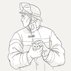 Пожарные рисунки для срисовки