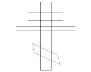 Как нарисовать православный крест карандашом поэтапно