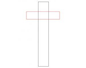 Как правильно рисовать крест на записках