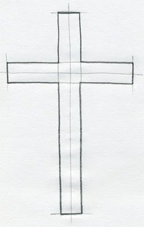 Рисунки кресты по шагам