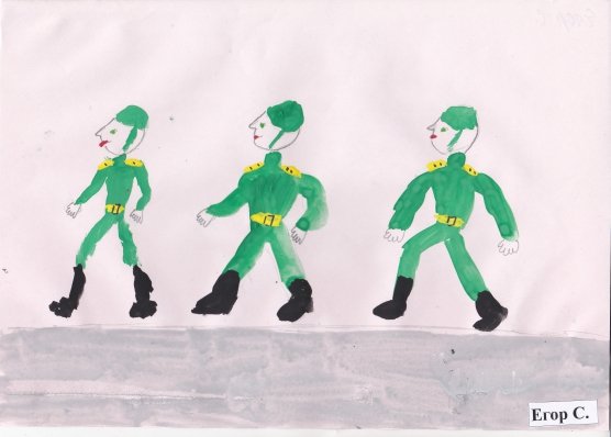 Рисование солдата в старшей группе