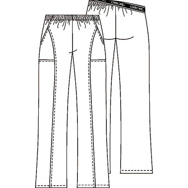 Технический эскиз брюк женских