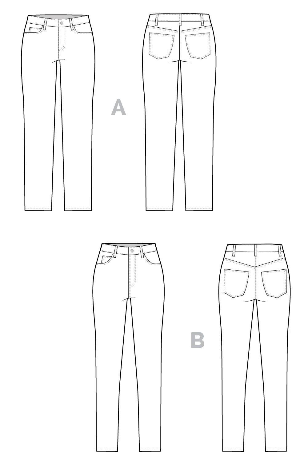Как нарисовать брюки легко
