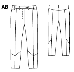 Как нарисовать штаны на урок технологии