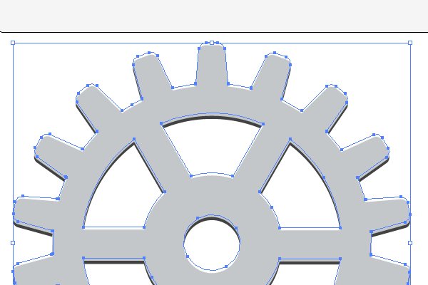 Шестеренка 5 зубьев контур