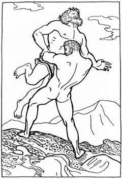 Яблоки Гесперид. Геракл с Антеем