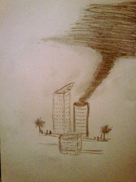 Торнадо карандашом