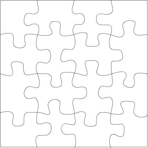 Сетка для разрезания пазлов