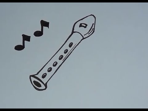 Нарисовать дудочку по клеткам