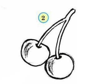 Вишня рисунок пошагово