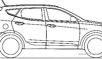 Машинки раскраски Хендай Туссан