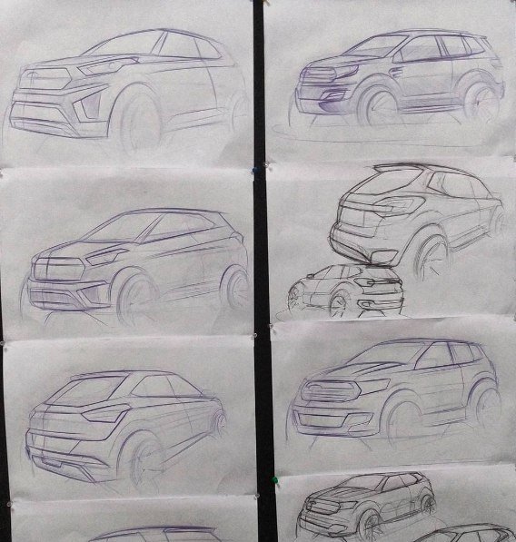 Раскраска Хендай Крета