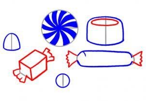 Занятие рисование конфетки