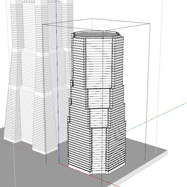 Небоскребы из скетчапа