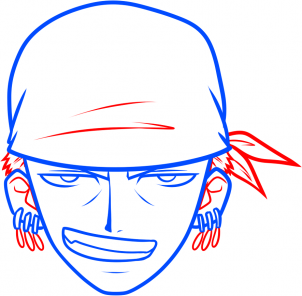 Зоро карандашом лицо