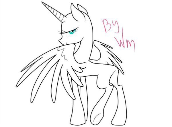 Аликорн карандашом